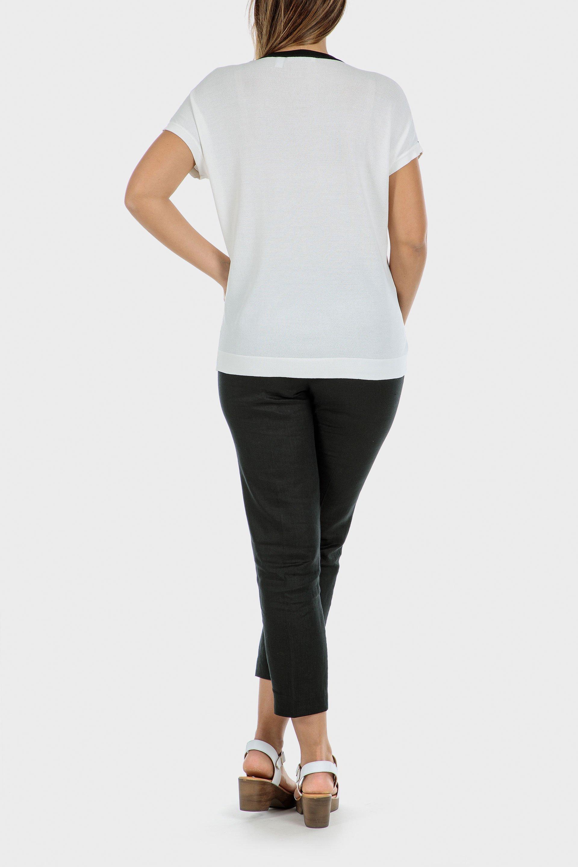 Black linen trousers, , large image number 2