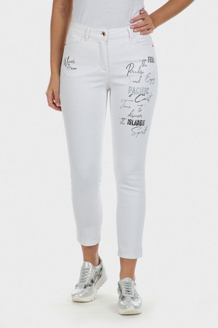 Punt Roma - Cotton printed trousers