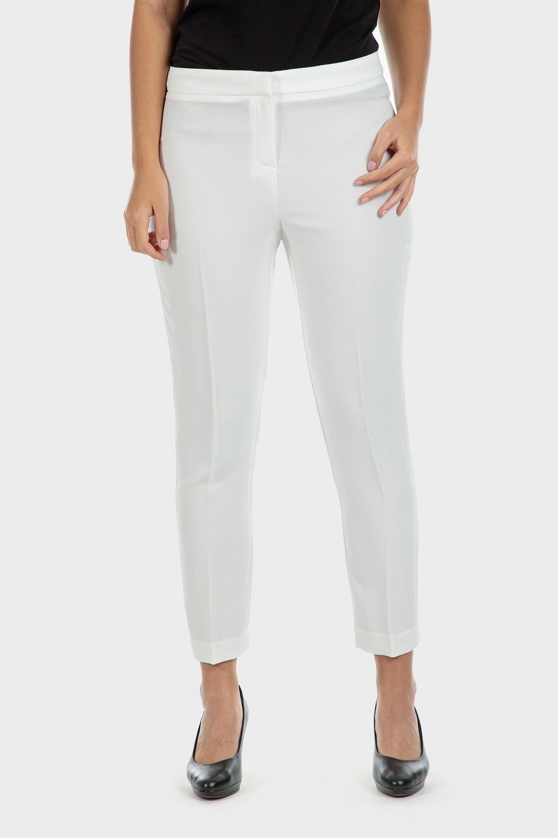 White Capri Trousers, , large image number 0