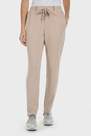 Beige Jogger Trousers With Gemstones