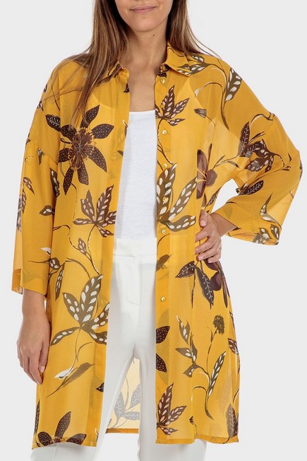 Punt Roma - Yellow Floral Overshirt