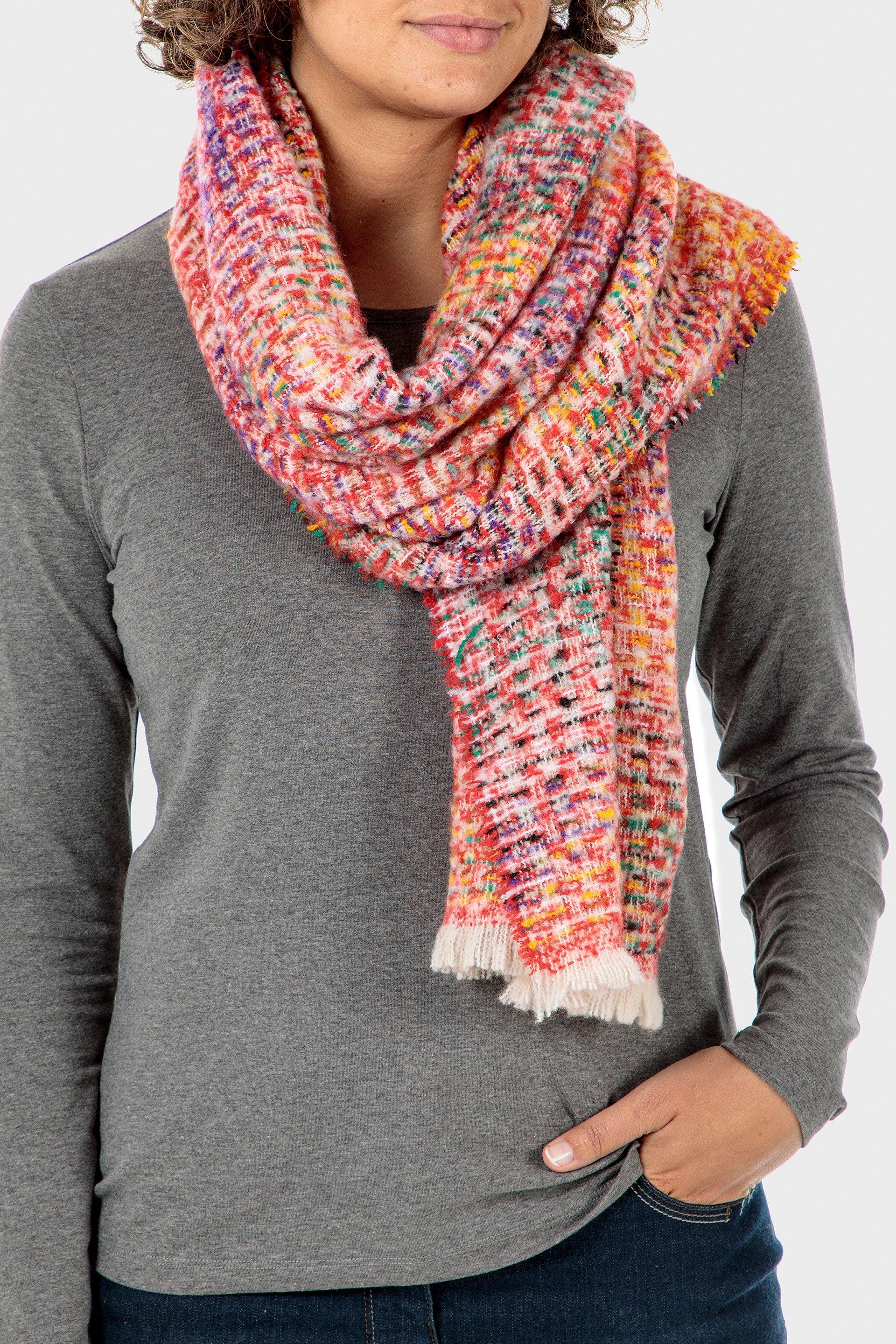 Red Fantasy Scarf, Women, , large image number 0