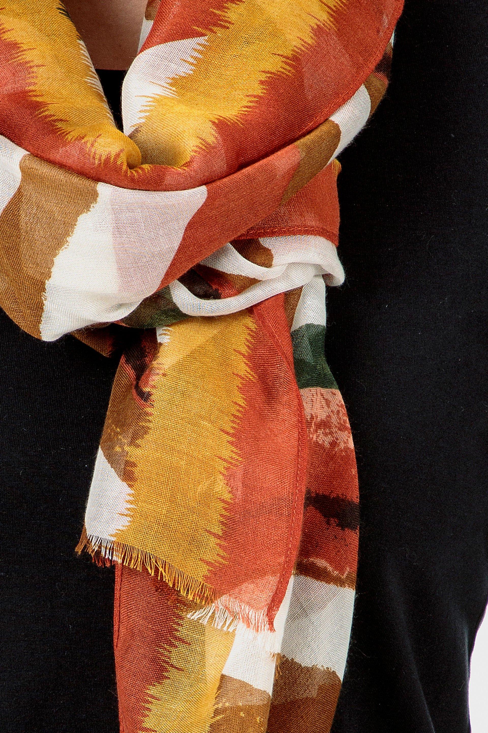 Brown Striped Pashmina, Women, , large image number 1