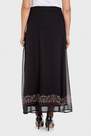 Punt Roma - Black Long Printed Skirt, Women