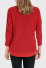 Punt Roma - Red Batwing Sleeve Sweater, Women