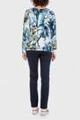Punt Roma - Blue Floral Print Sweater, Women
