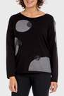 Punt Roma - Black Intarsia Sweater, Women