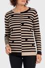 Black Striped Sweater, Women