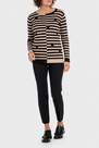 Punt Roma - Black Striped Sweater, Women