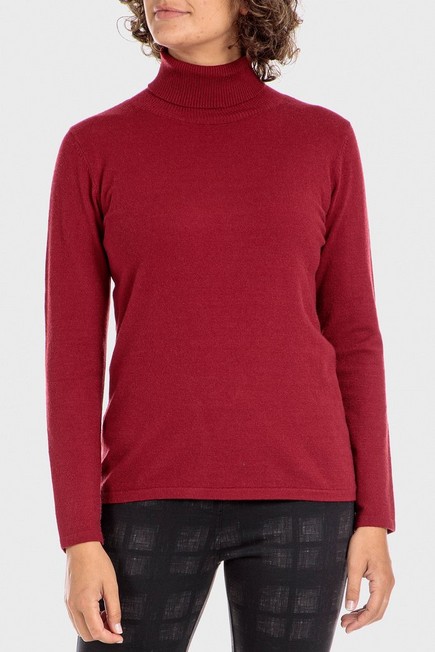 Punt Roma - Red Basic Turtleneck Sweater, Women