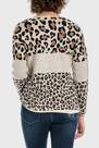 Punt Roma - Brown Walnut Animal Print Sweater, Women