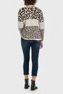 Punt Roma - Brown Walnut Animal Print Sweater, Women