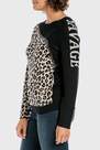 Punt Roma - Black Animal Print Sweater, Women