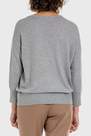 Punt Roma - Grey V Neck Sweater, Women
