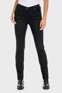 Black Cotton Trousers With Elastic, Women