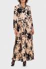 Punt Roma - Beige Long Printed Dress, Women