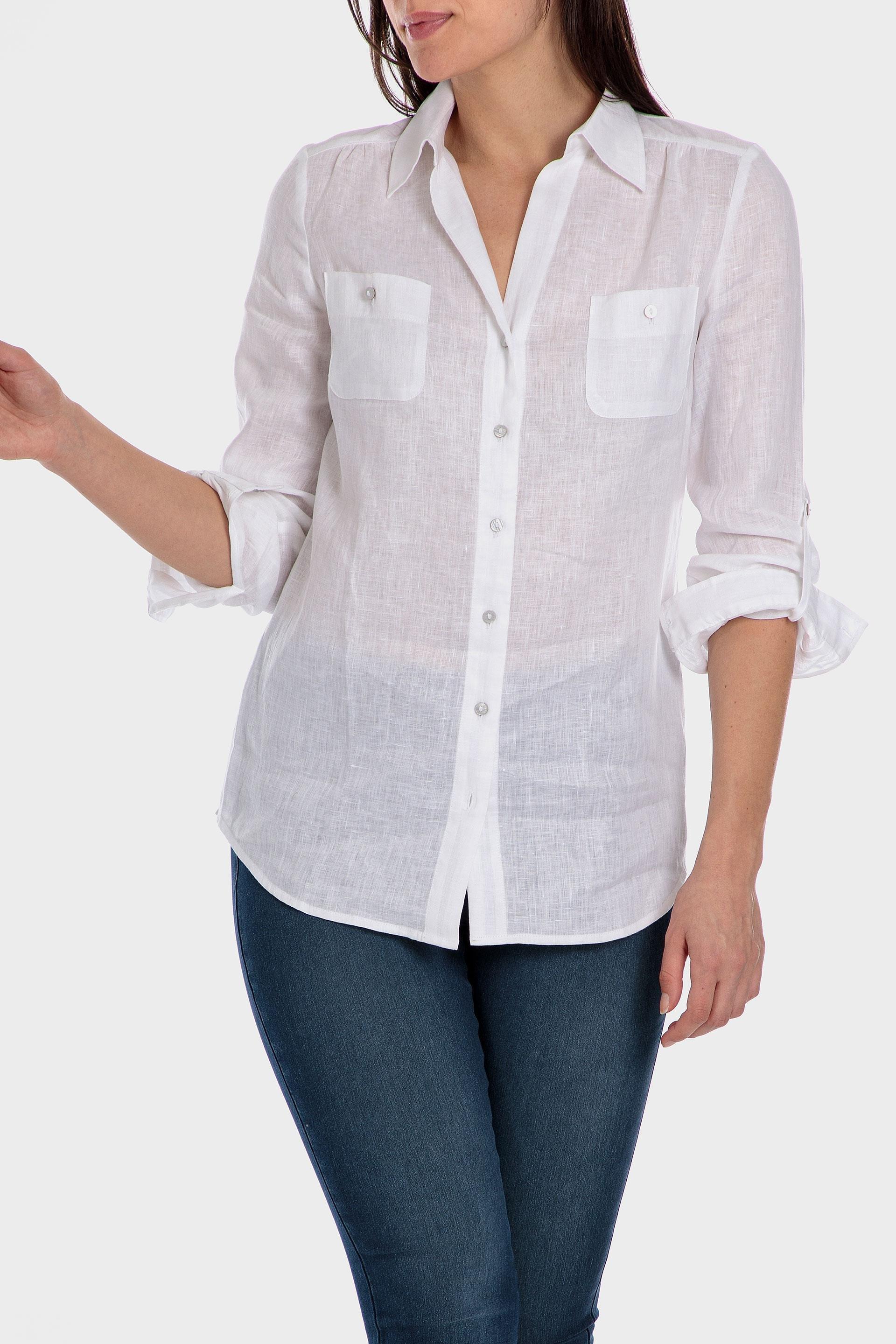 White Linen Shirt, , large image number 0
