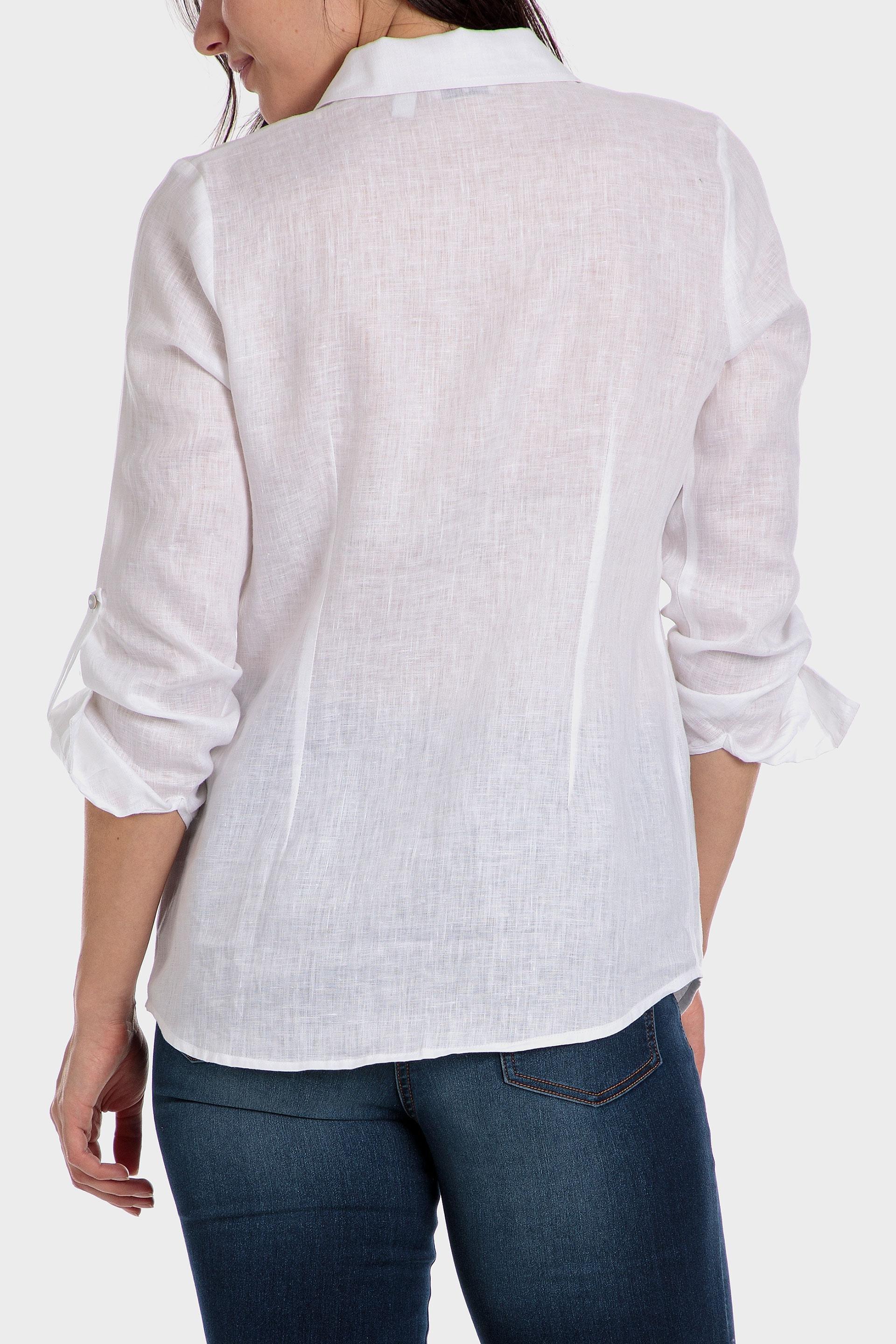 White Linen Shirt, , large image number 1