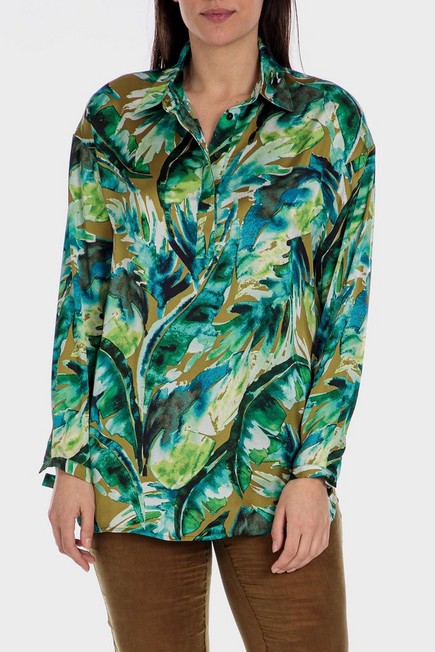Punt Roma - Floral Paisley Print Relaxed Fit Shirt