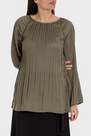 Punt Roma - Green Pleated Blouse