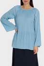 Punt Roma - Blue Pleated Blouse
