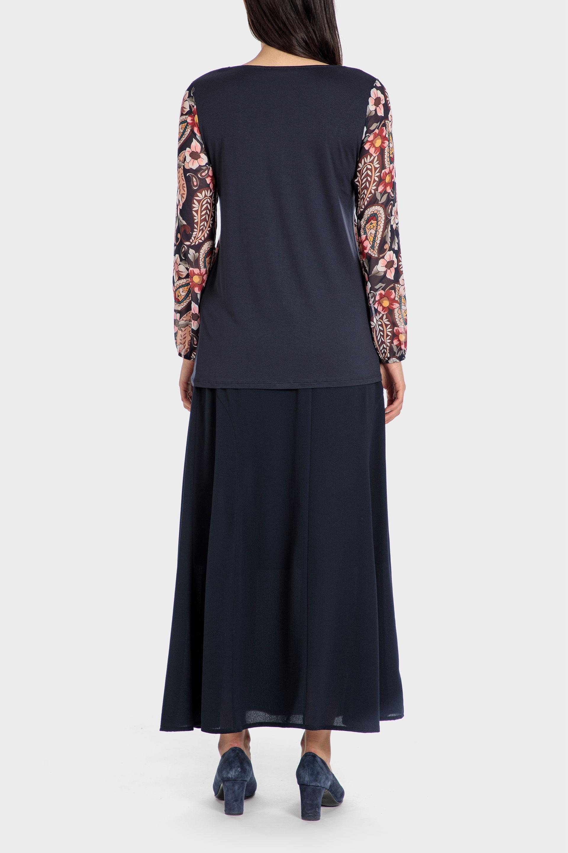 Black Cashmere Printed Blouse, , large image number 3