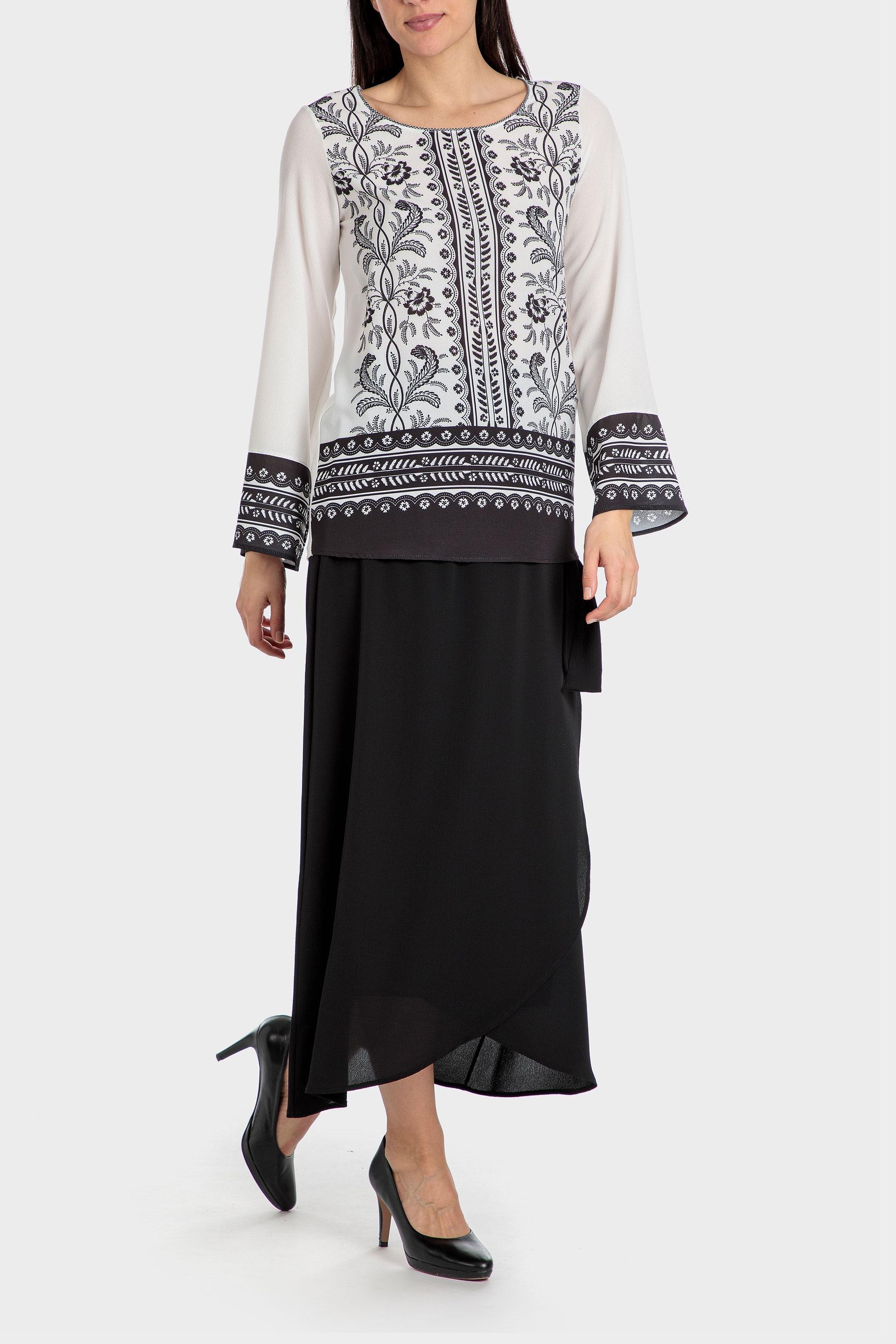 تي شيرت مطبوعة بحجر كريم أبيض, , large image number 2
