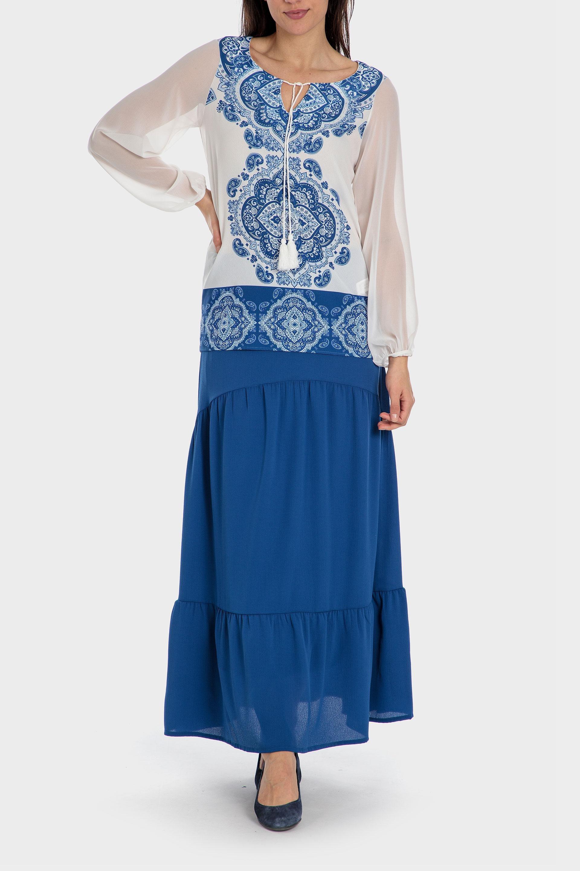 تي شيرت مطبوعة بحجر كريم أبيض, , large image number 2