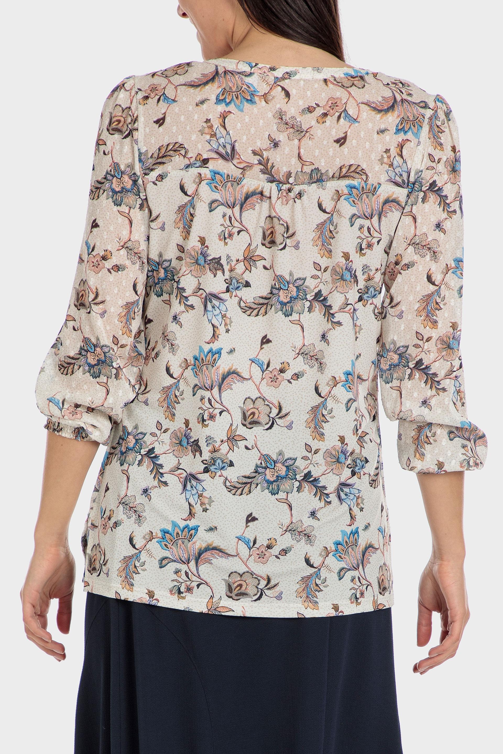 Multicolor Printed Plumetti Blouse, , large image number 2