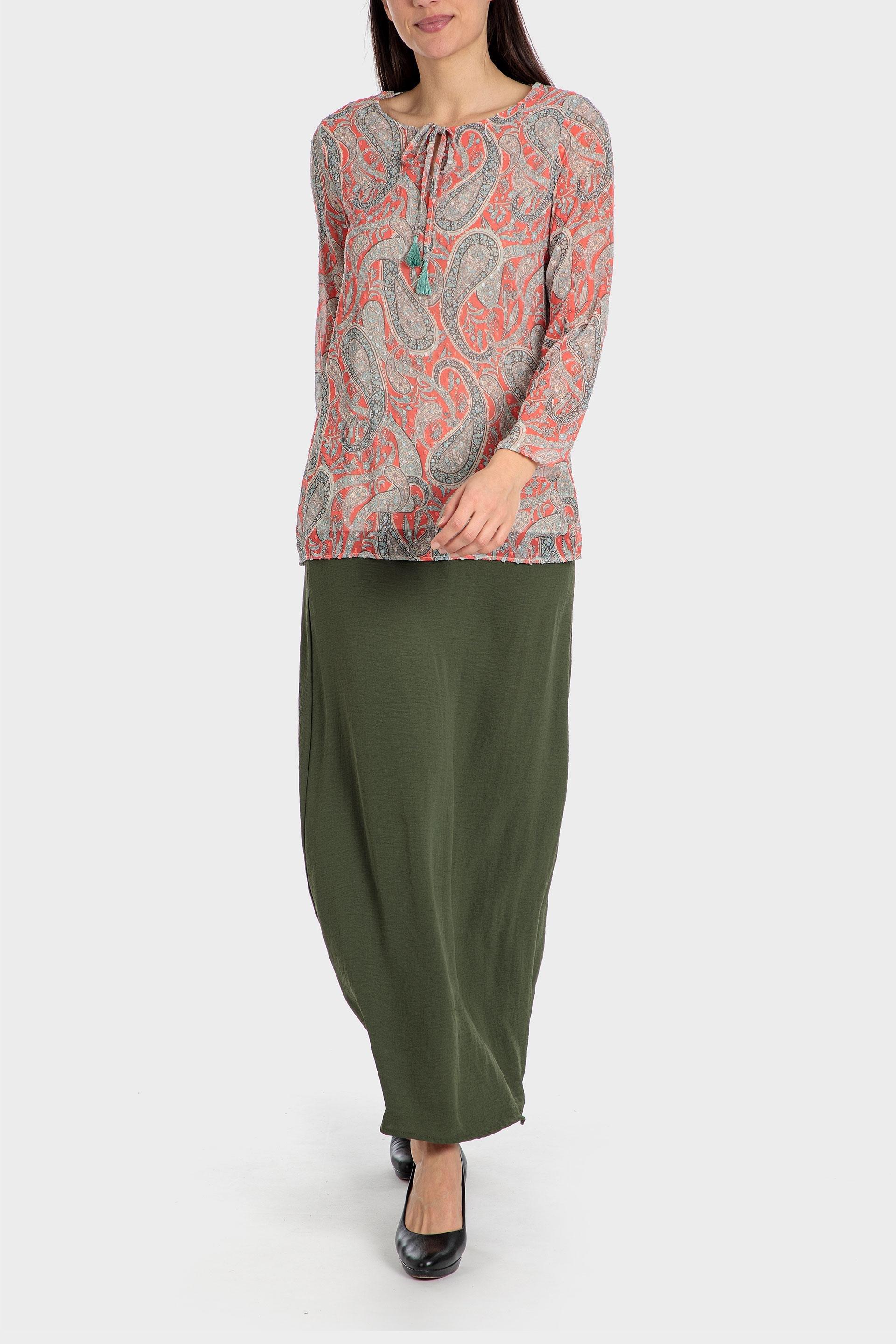 Light Grey Cashmere Embroidered Blouse, , large image number 2