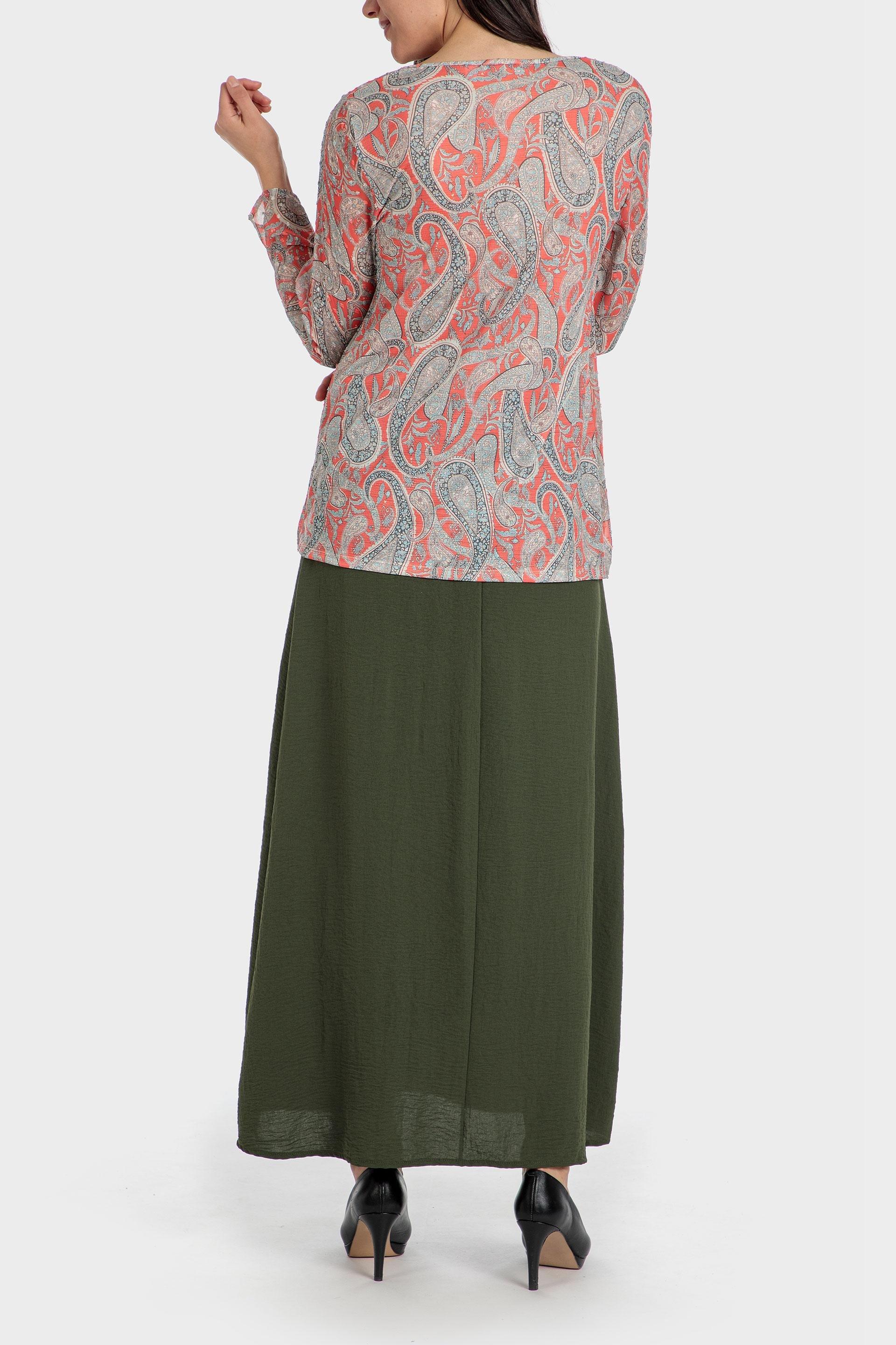 Light Grey Cashmere Embroidered Blouse, , large image number 3