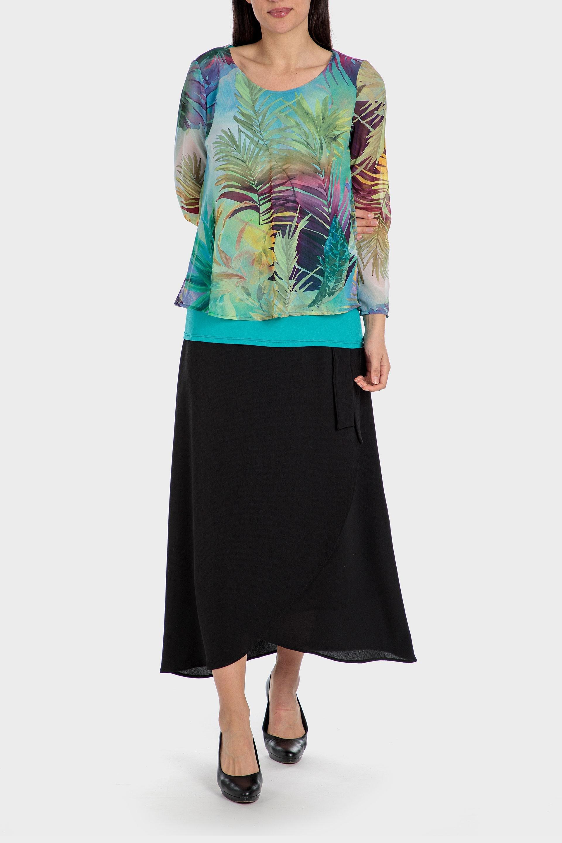 Punt Roma - Blue Multicoloured Blouse