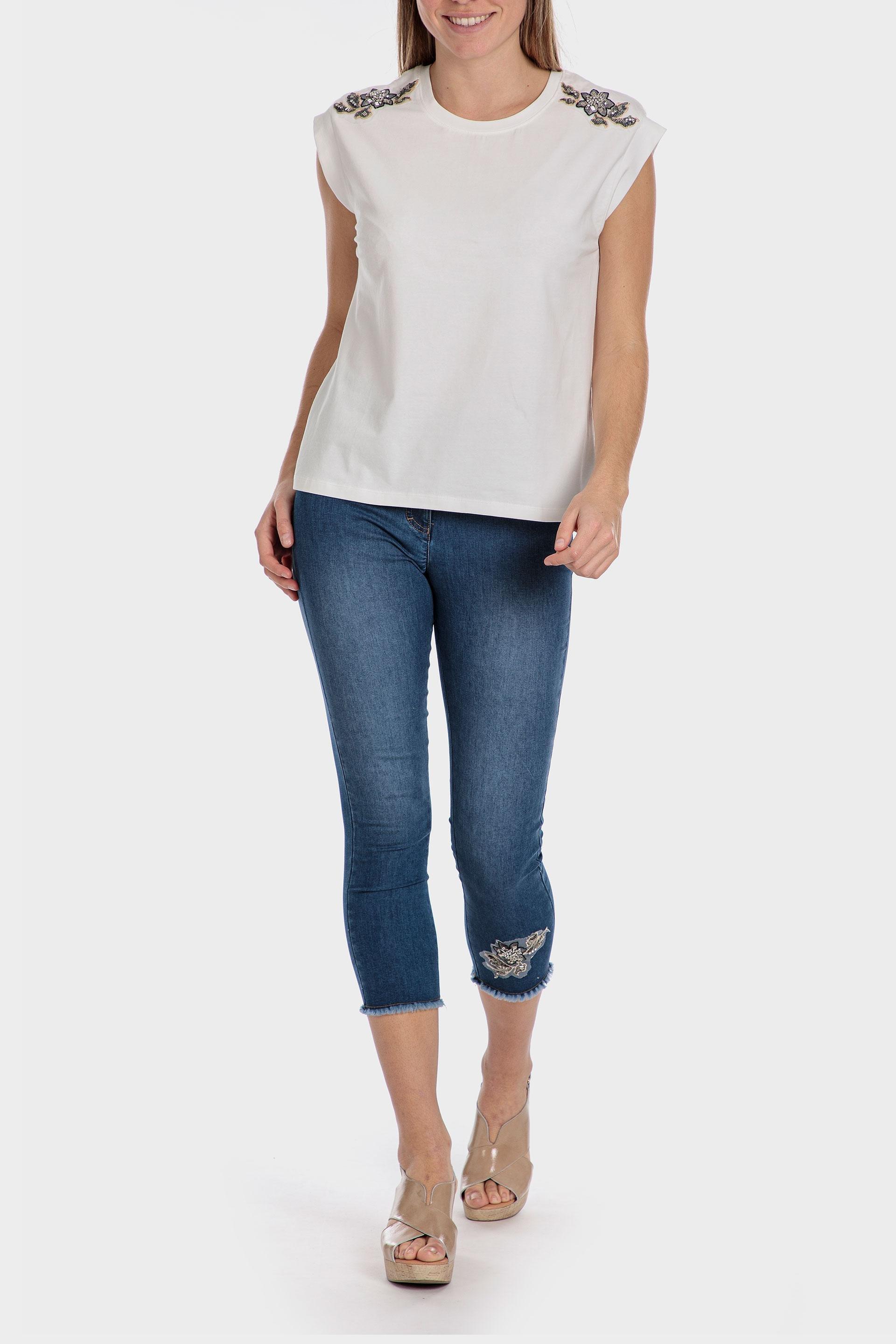 White Top With Gemstones, , large image number 3