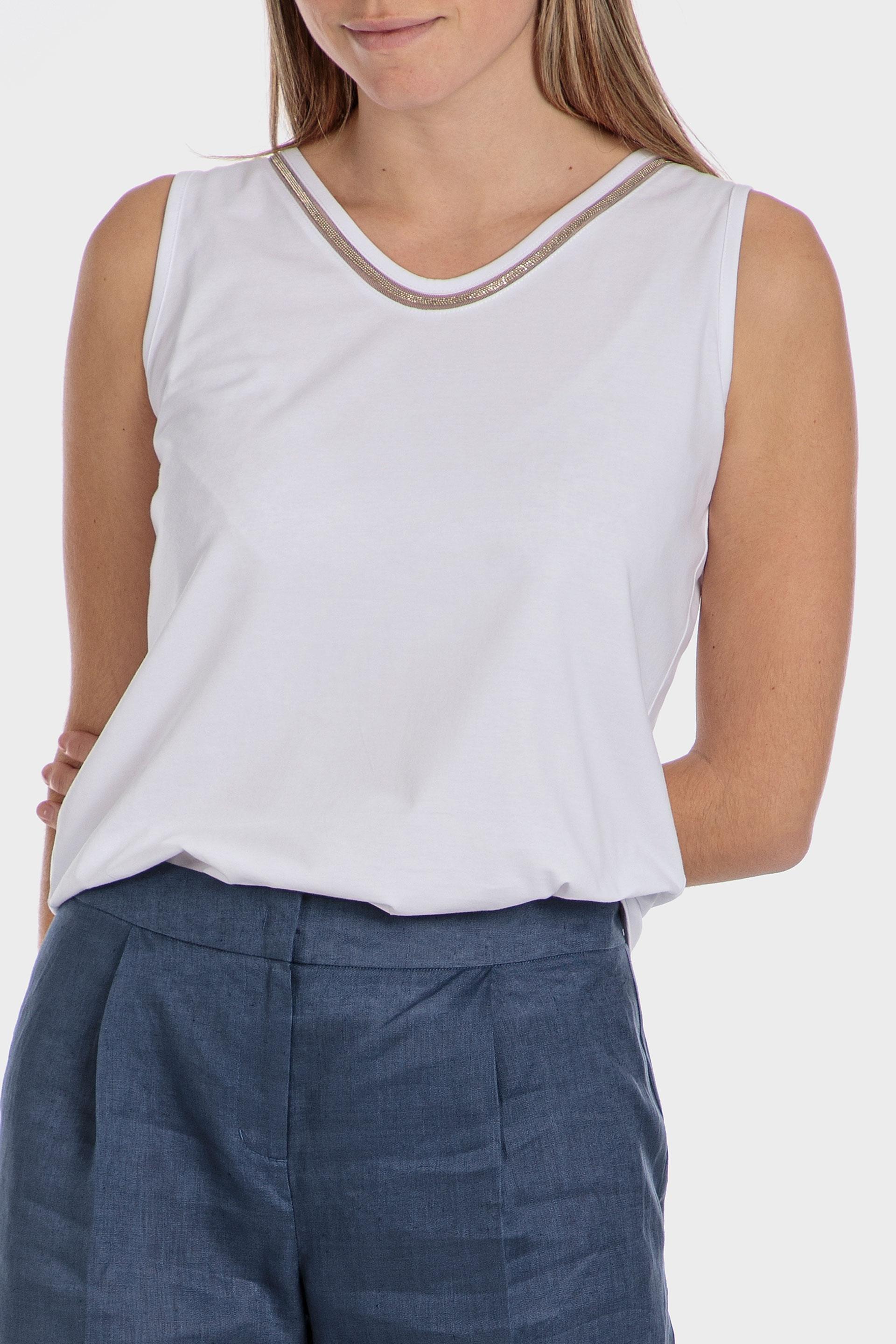 Punt Roma - White V-Neck Vest Top