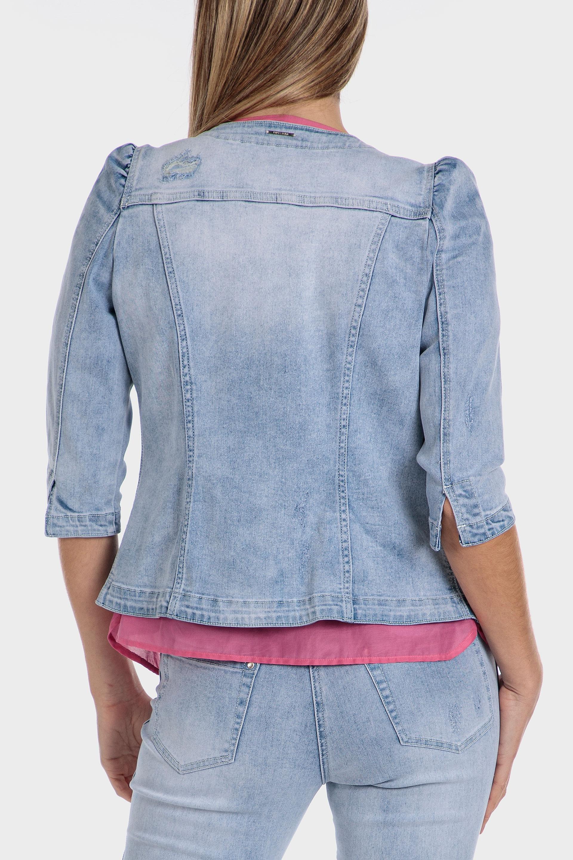DENIM JACKET WITH GEMSTO, , large image number 1