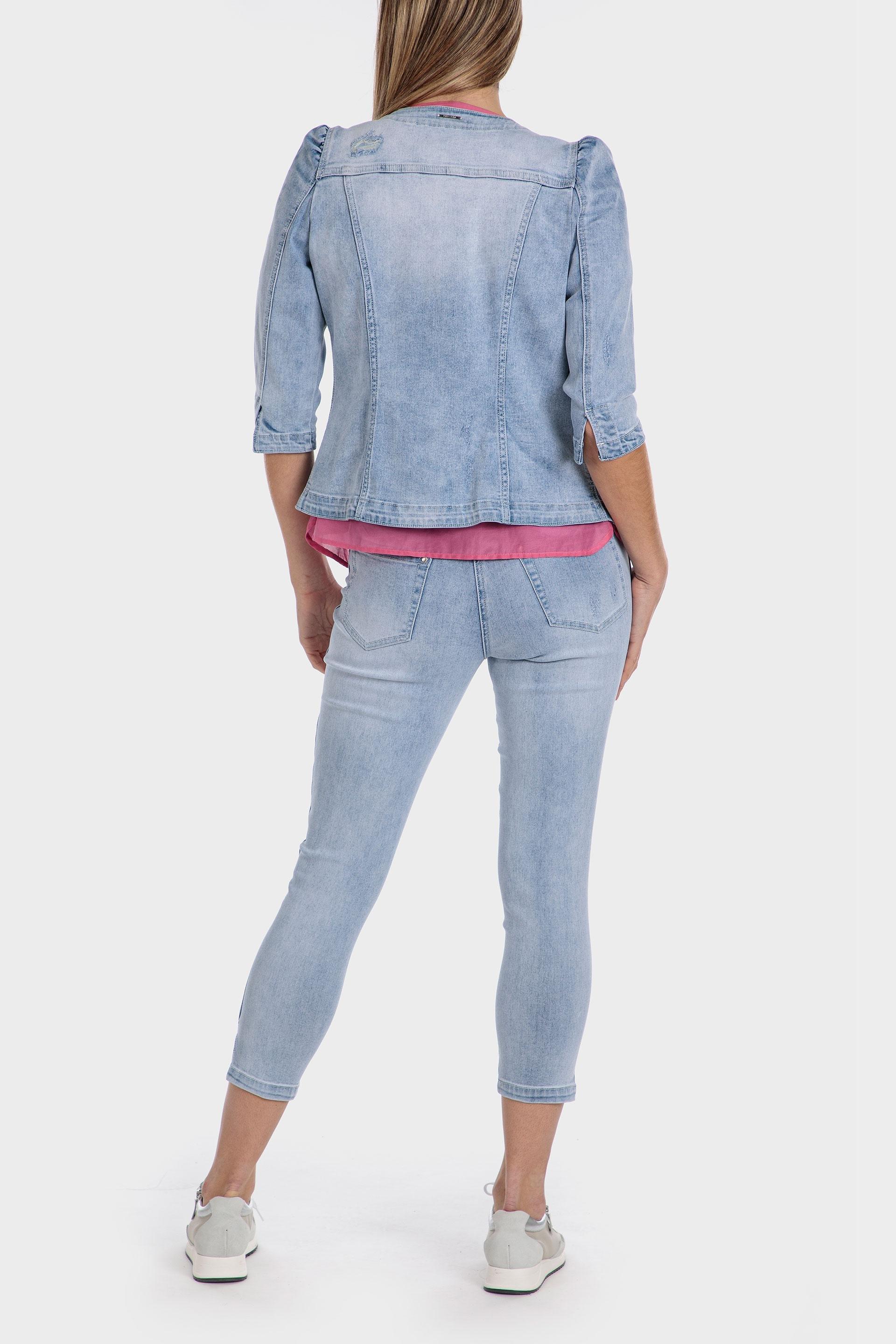 DENIM JACKET WITH GEMSTO, , large image number 2