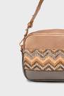 Punt Roma - Brown Bandolera Fancy Pattern Hand Bag