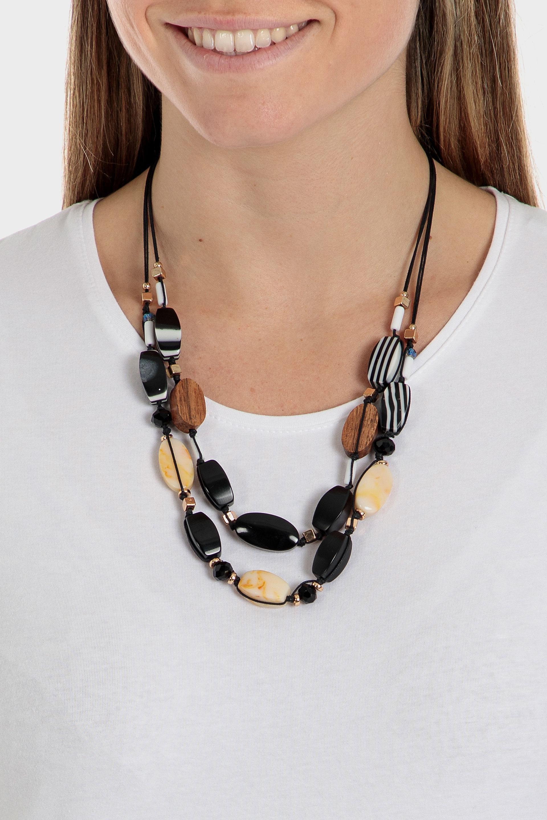 Multicolor Beaded Medium Necklace, , large image number 0