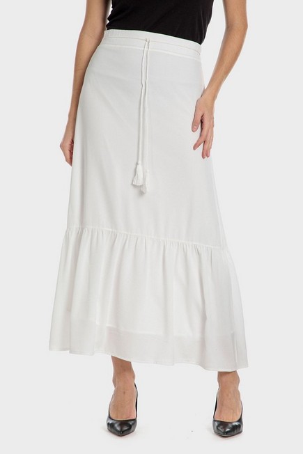 Punt Roma - White Long Skirt