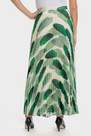 Punt Roma - Green Long Pleated Skirt