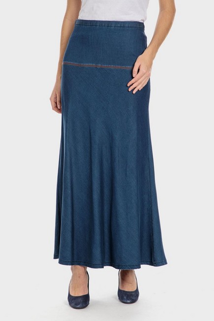 Punt Roma - Denim Blue Long Skirt