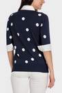 Punt Roma - Navy Sweater With Faux Shirt