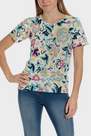 Punt Roma - Blue Floral Print T-Shirt