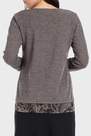 Punt Roma - Grey Metallic Thread T-Shirt