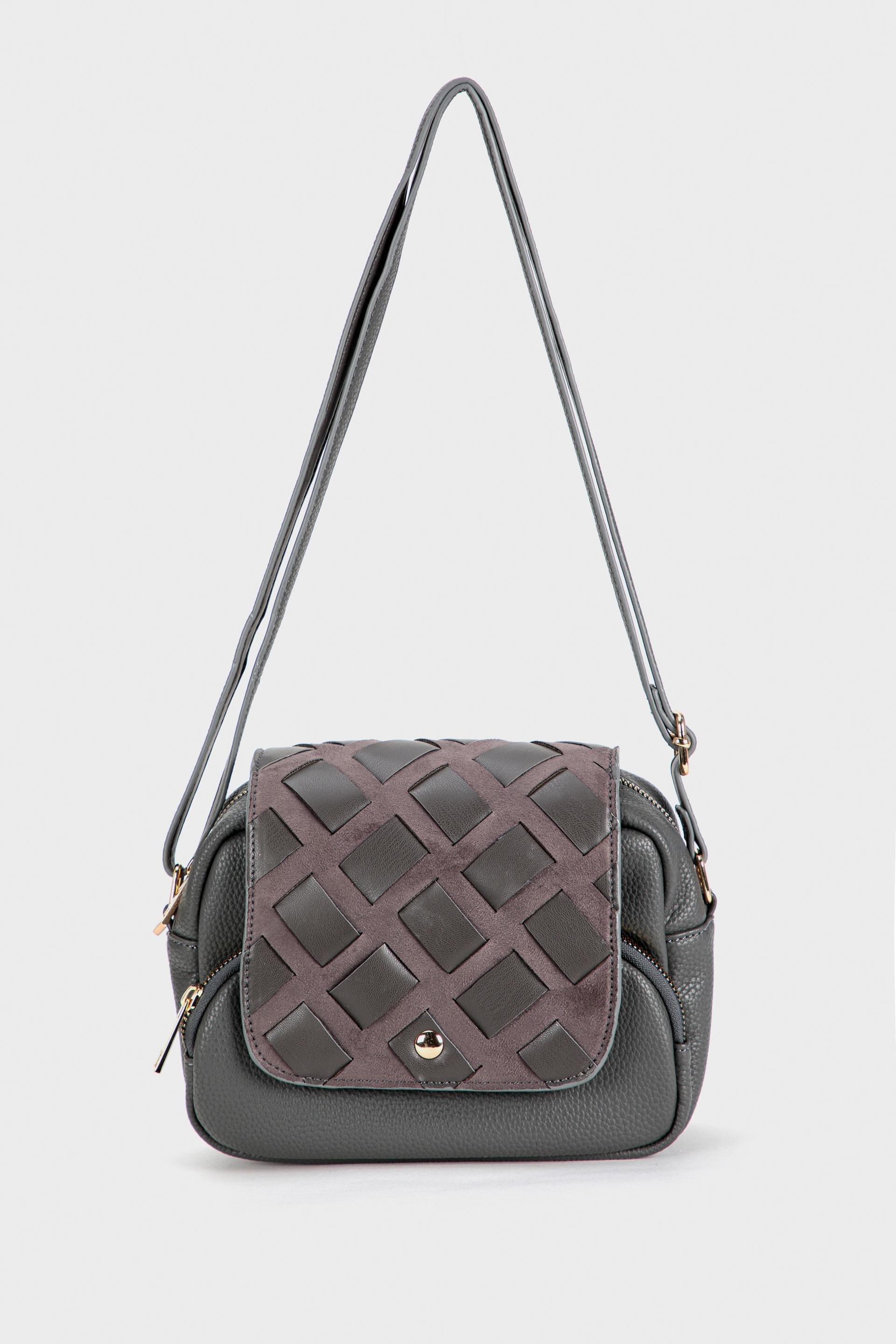 Brown Shoulder Bag With Flap, , large image number 0