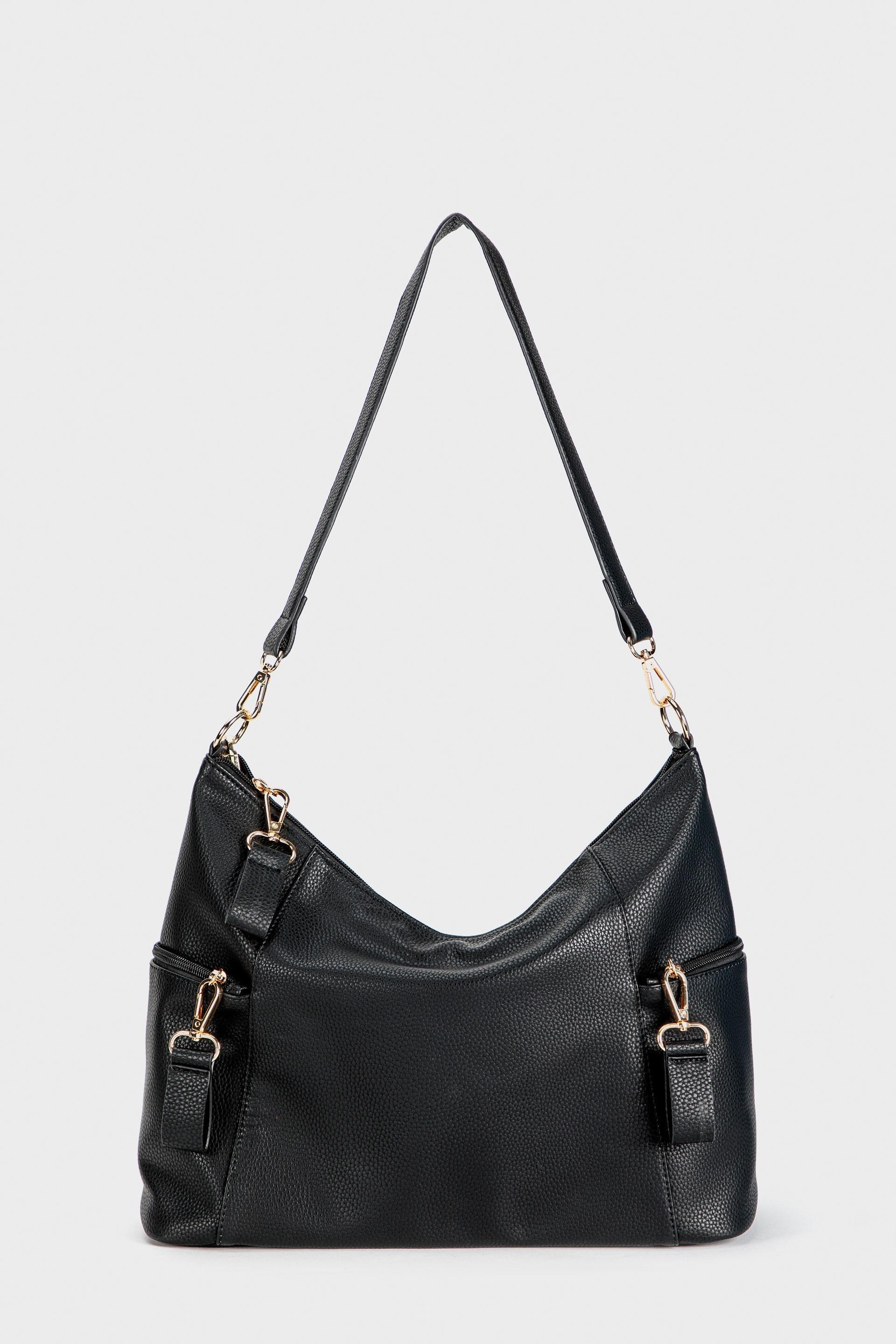 Black Hobo Bag, , large image number 0