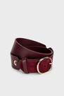 Punt Roma - Maroon Leather Belt