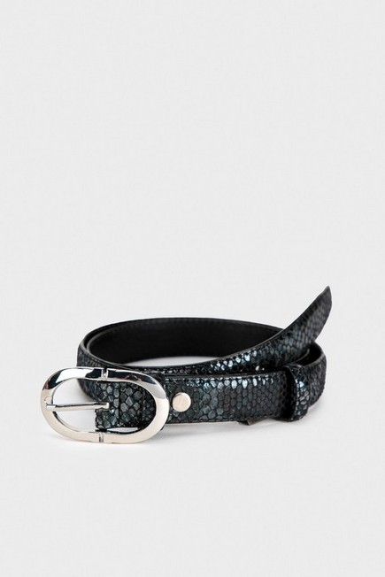Punt Roma - Black Leather Belt