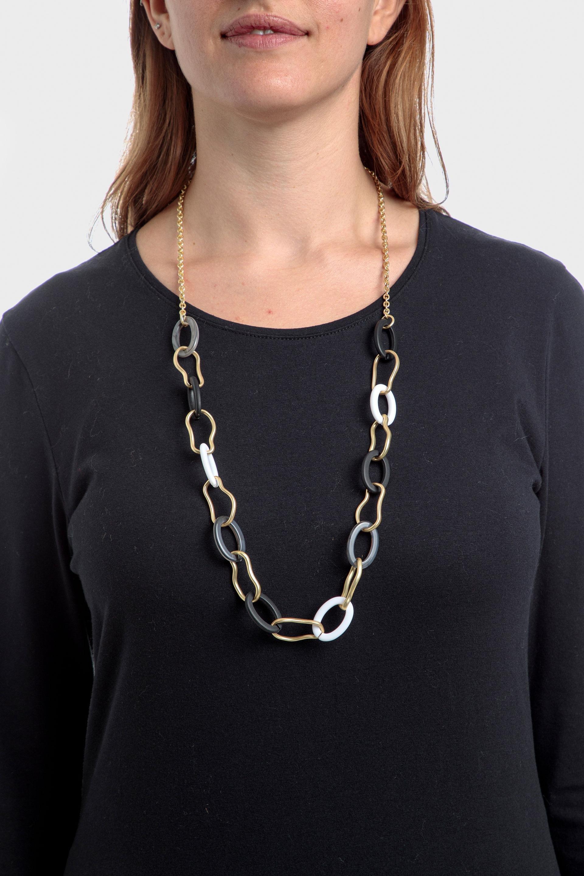 Gold Big Chain Necklace, , large image number 0