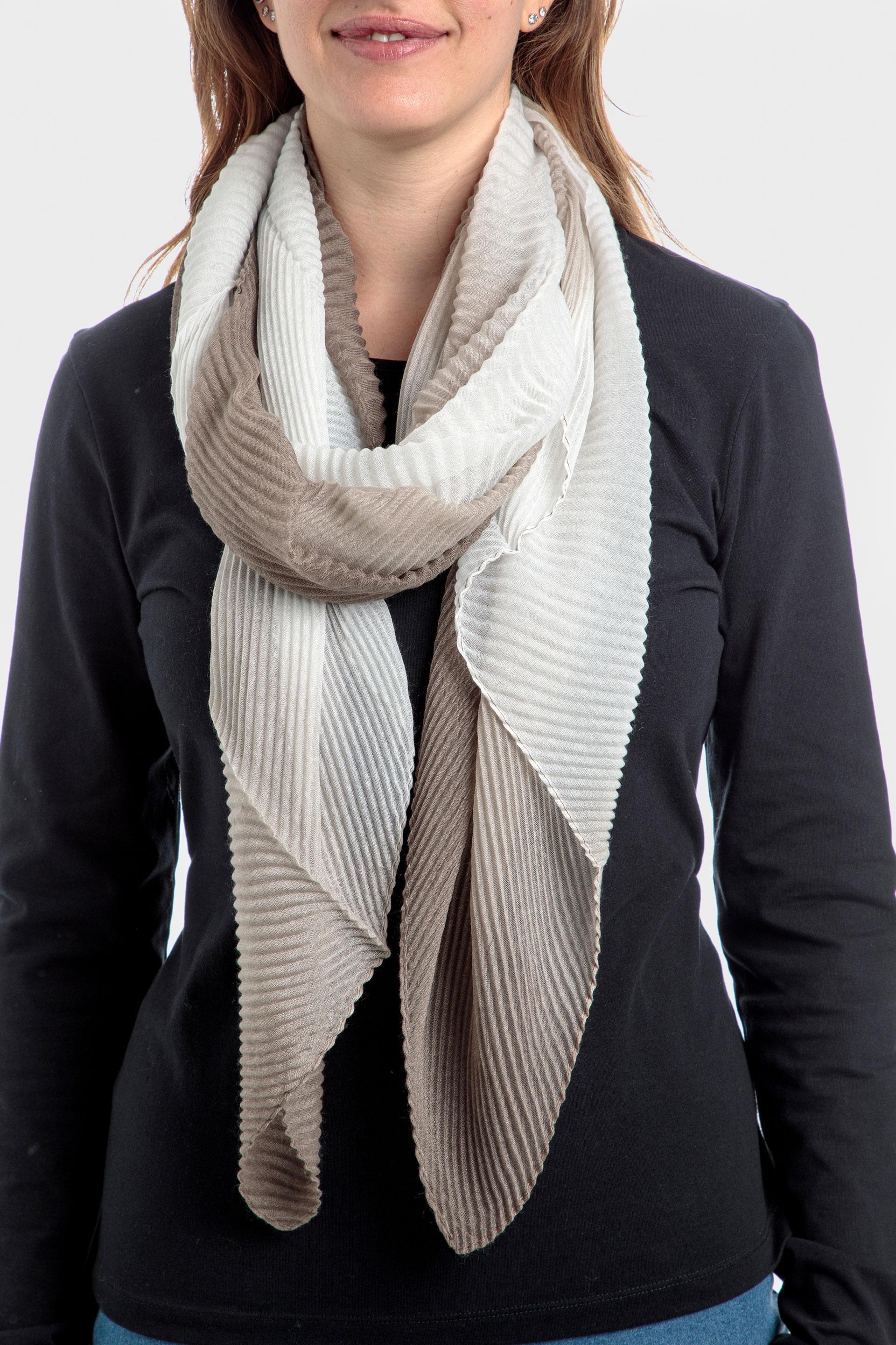 Pleated ombré pashmina, , large image number 0